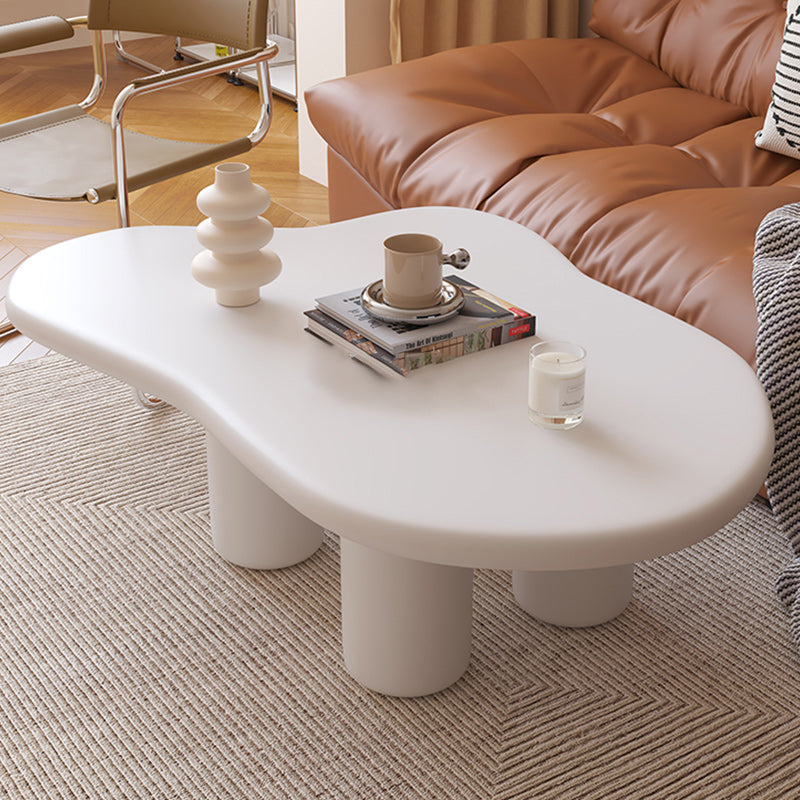 30" Wide Contemporary Corner Table Wood 4 Legs Accent Side Table