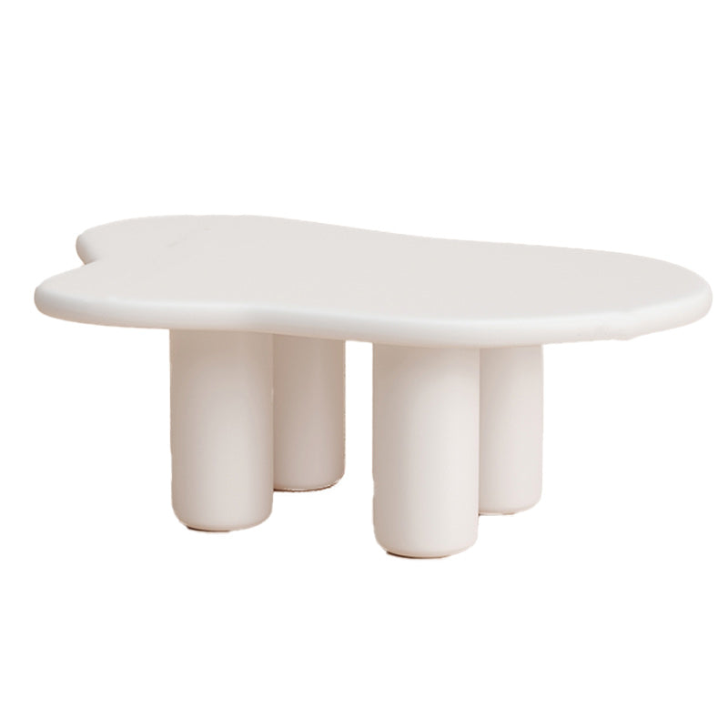 30" Wide Contemporary Corner Table Wood 4 Legs Accent Side Table