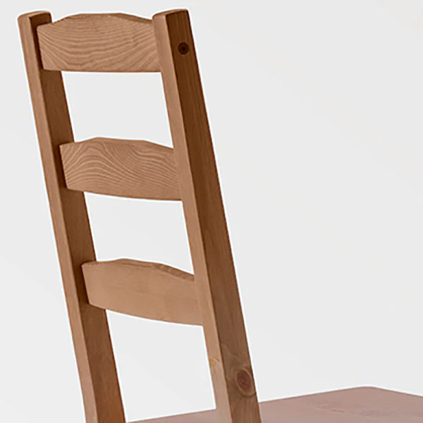 Dining Room Armless Dining Chair Solid Wood Ladder Back Side Chair