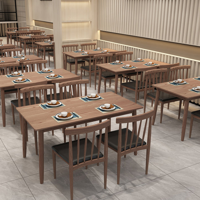 Dining Room Armless Dining Chair Home Slat Back Dining Chair