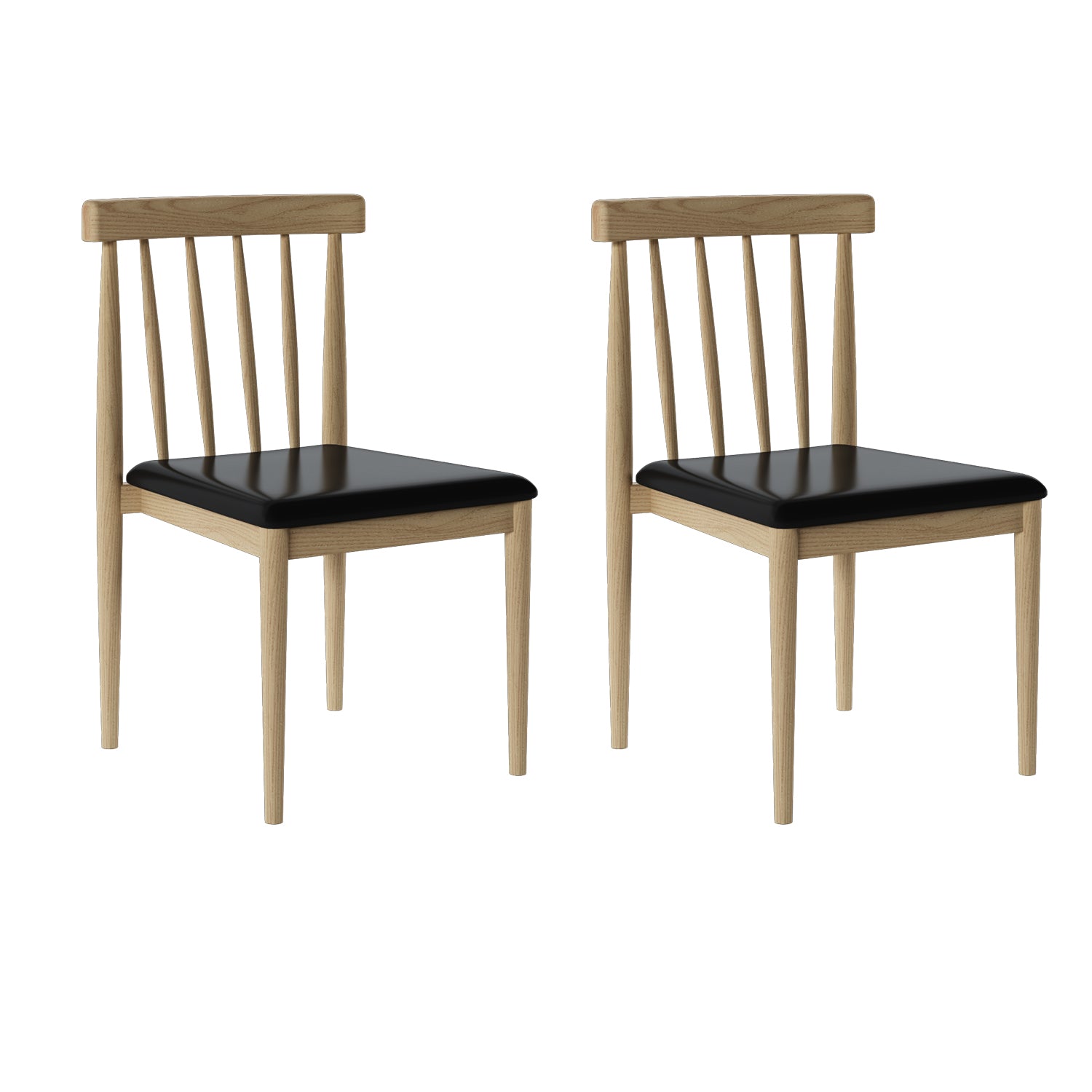 Dining Room Armless Dining Chair Home Slat Back Dining Chair