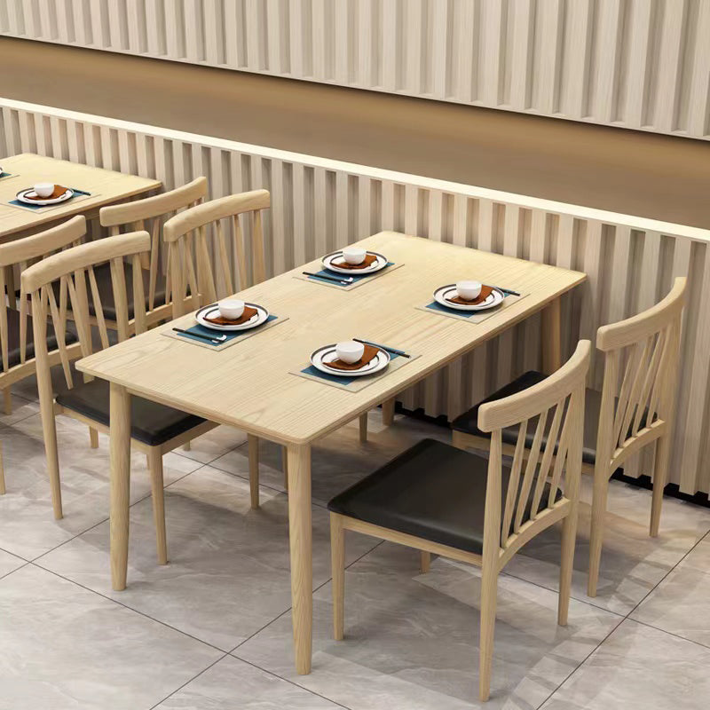 Dining Room Armless Dining Chair Home Slat Back Dining Chair