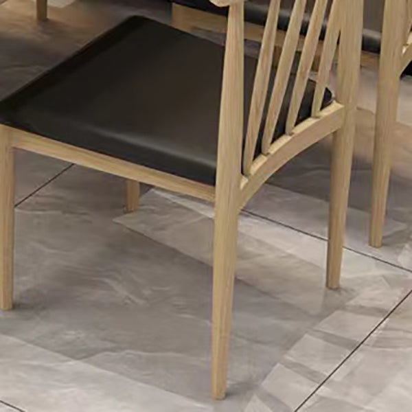 Dining Room Armless Dining Chair Home Slat Back Dining Chair