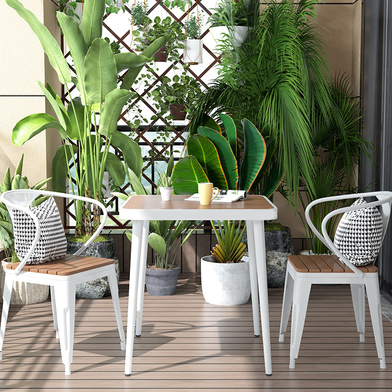 Modern Square Picnic Table Set 1/2/3 Pcs Manufactured Wood Picnic Set