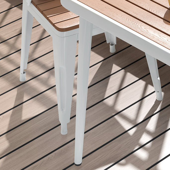 Modern Square Picnic Table Set 1/2/3 Pcs Manufactured Wood Picnic Set