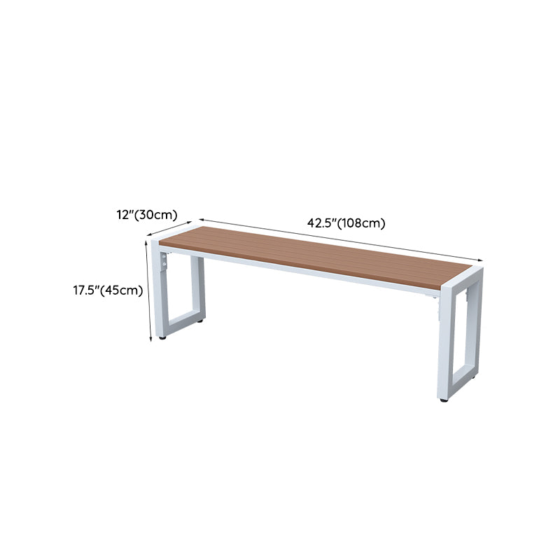 Modern Rectangular Picnic Table Set 1/2/4/5/6/7 Pcs Manufactured Wood Picnic Set