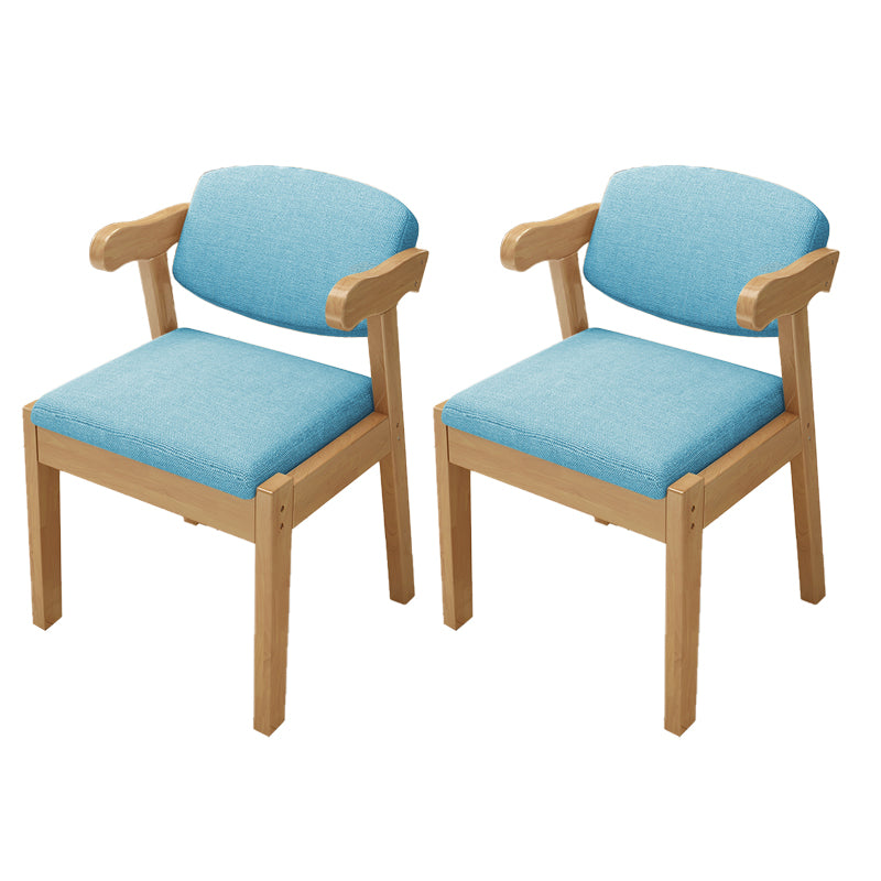 Open Back Arm Chairs Upholstered Dining Chairs for Dining Room