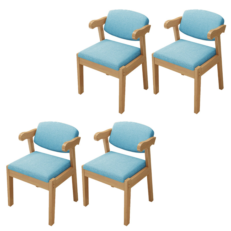 Open Back Arm Chairs Upholstered Dining Chairs for Dining Room