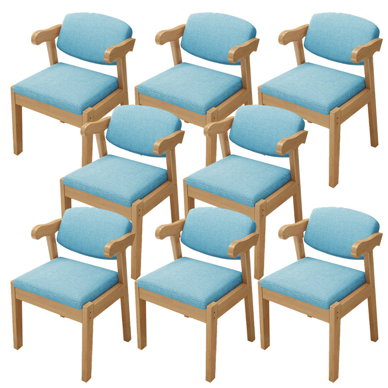 Open Back Arm Chairs Upholstered Dining Chairs for Dining Room