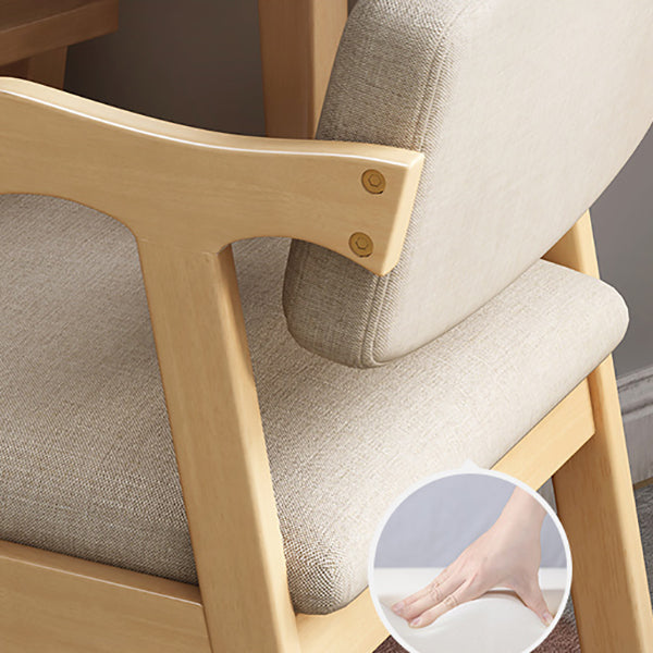 Open Back Arm Chairs Upholstered Dining Chairs for Dining Room