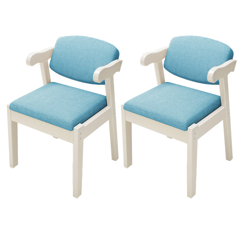 Open Back Arm Chairs Upholstered Dining Chairs for Dining Room