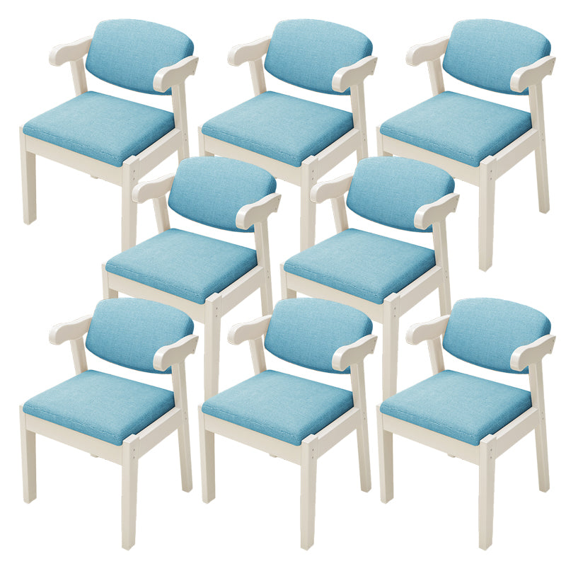 Open Back Arm Chairs Upholstered Dining Chairs for Dining Room