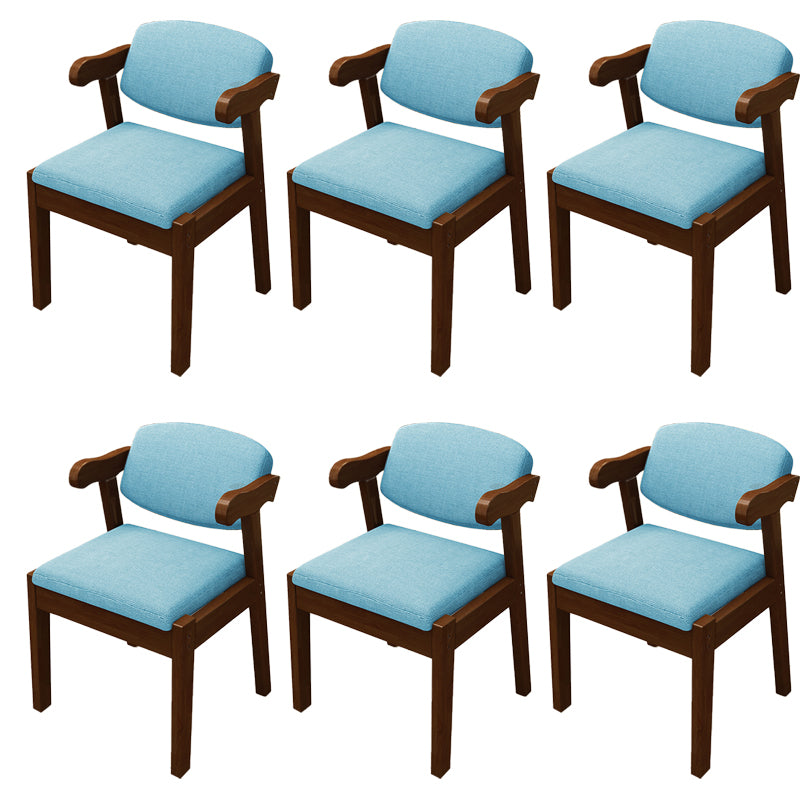 Open Back Arm Chairs Upholstered Dining Chairs for Dining Room