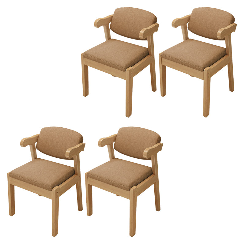 Open Back Arm Chairs Upholstered Dining Chairs for Dining Room
