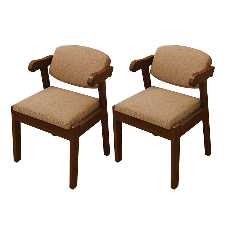 Open Back Arm Chairs Upholstered Dining Chairs for Dining Room