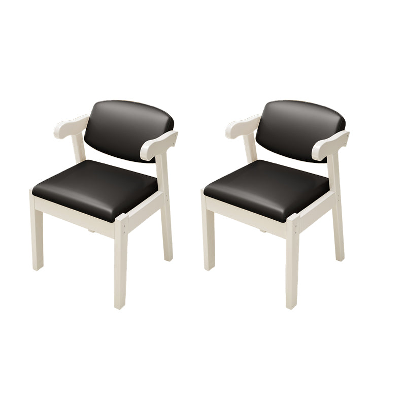 Open Back Arm Chairs Upholstered Dining Chairs for Dining Room