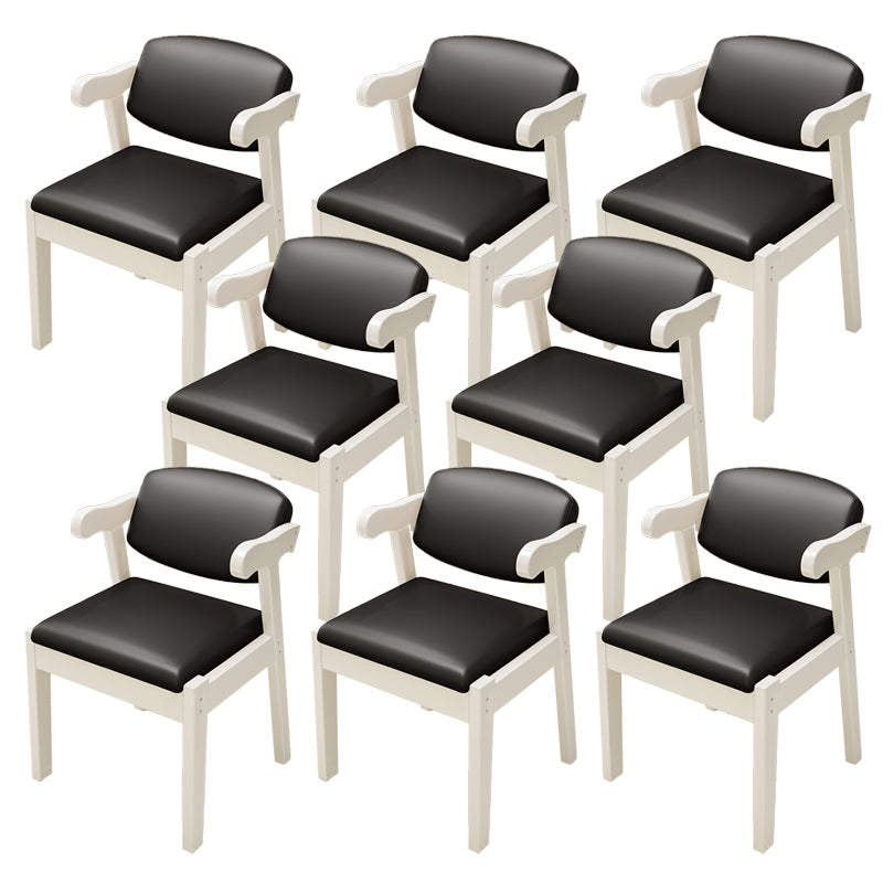 Open Back Arm Chairs Upholstered Dining Chairs for Dining Room