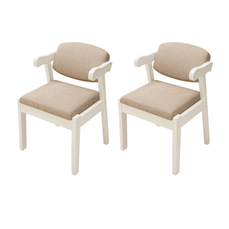 Open Back Arm Chairs Upholstered Dining Chairs for Dining Room