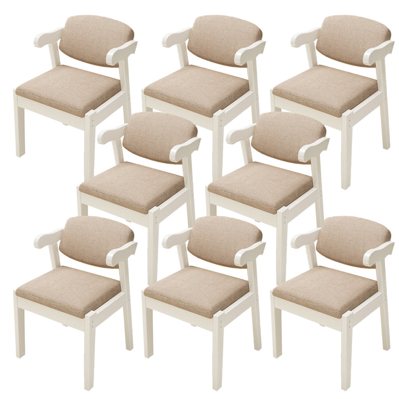 Open Back Arm Chairs Upholstered Dining Chairs for Dining Room