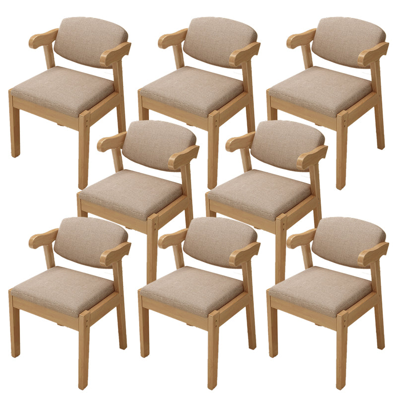 Open Back Arm Chairs Upholstered Dining Chairs for Dining Room