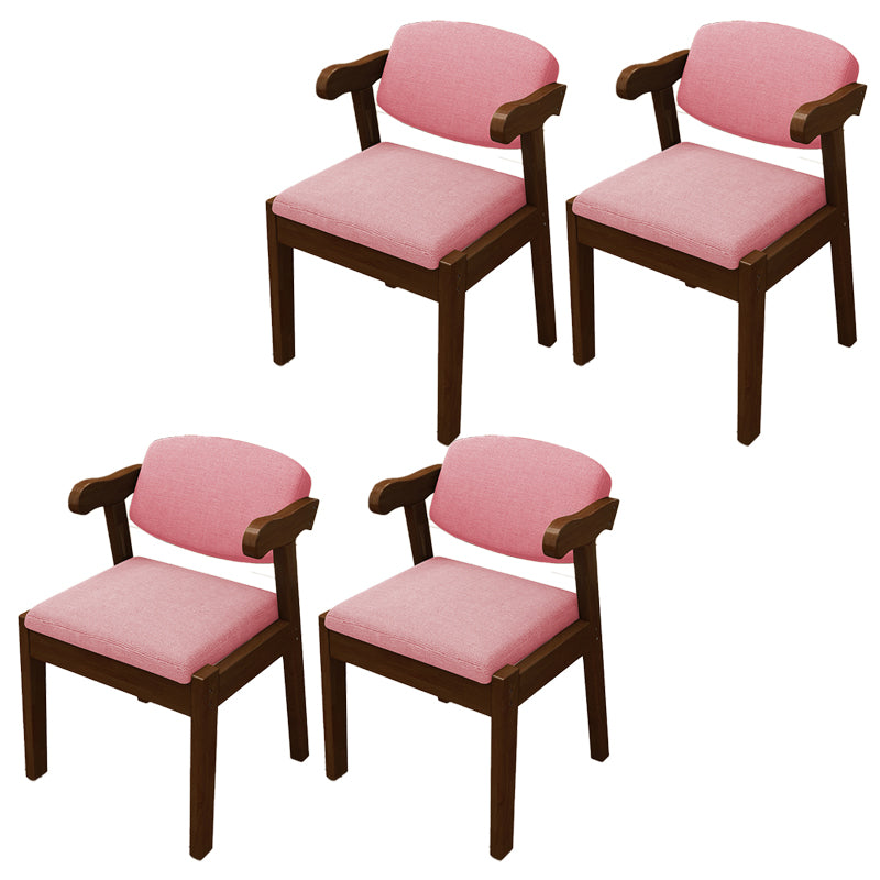 Open Back Arm Chairs Upholstered Dining Chairs for Dining Room