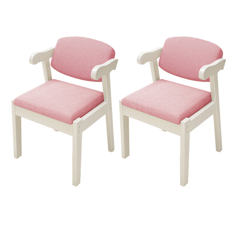 Open Back Arm Chairs Upholstered Dining Chairs for Dining Room