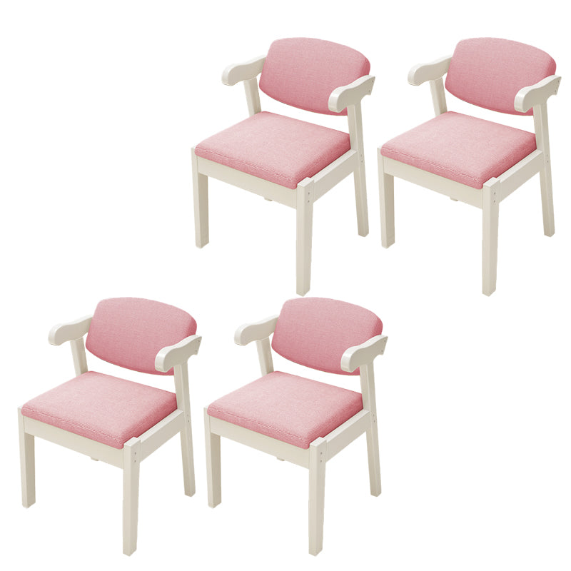 Open Back Arm Chairs Upholstered Dining Chairs for Dining Room