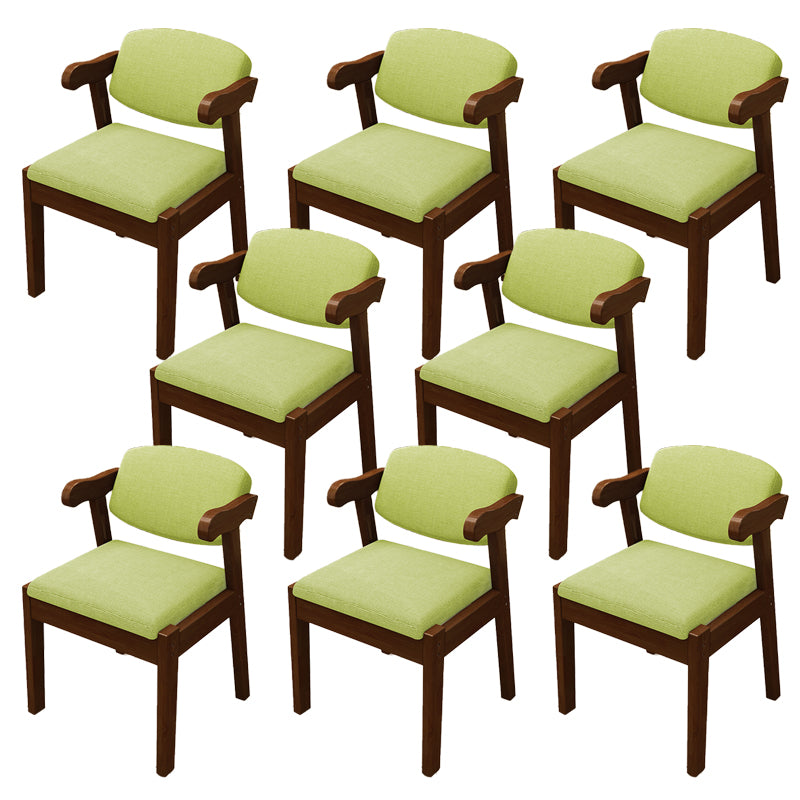 Open Back Arm Chairs Upholstered Dining Chairs for Dining Room