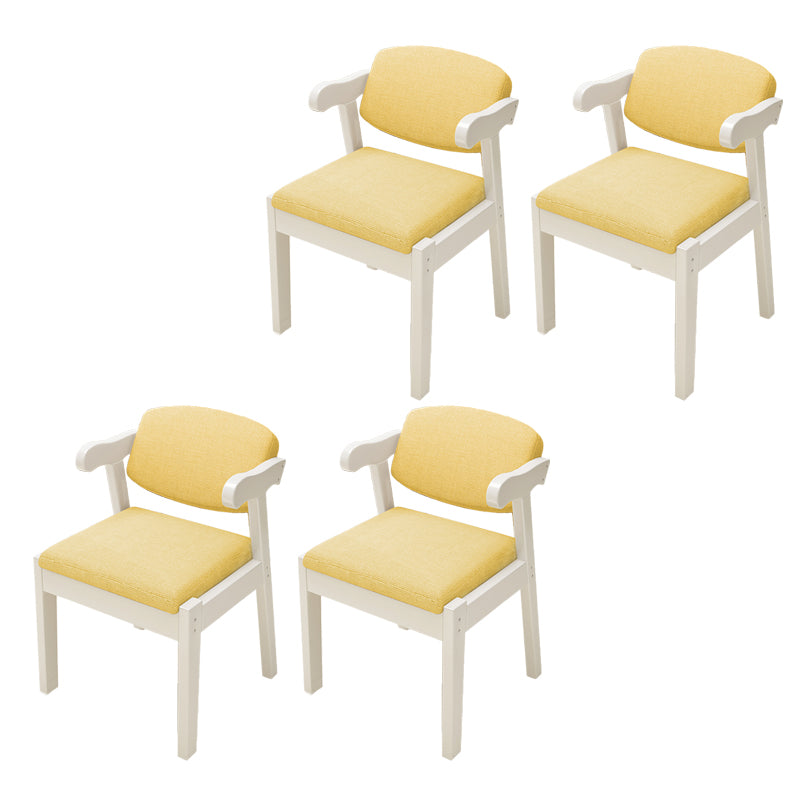 Open Back Arm Chairs Upholstered Dining Chairs for Dining Room