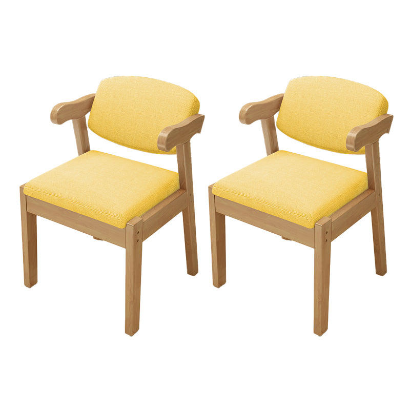 Open Back Arm Chairs Upholstered Dining Chairs for Dining Room