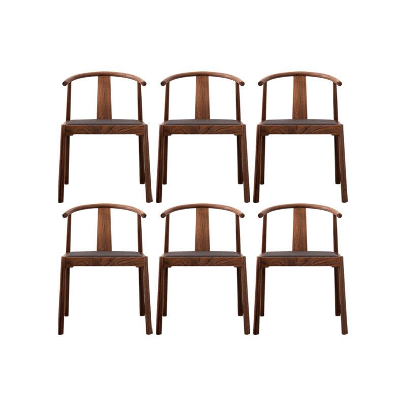 Traditional Dining Arm Chair Indoor Solid Wood Dining Chair with Upholstered