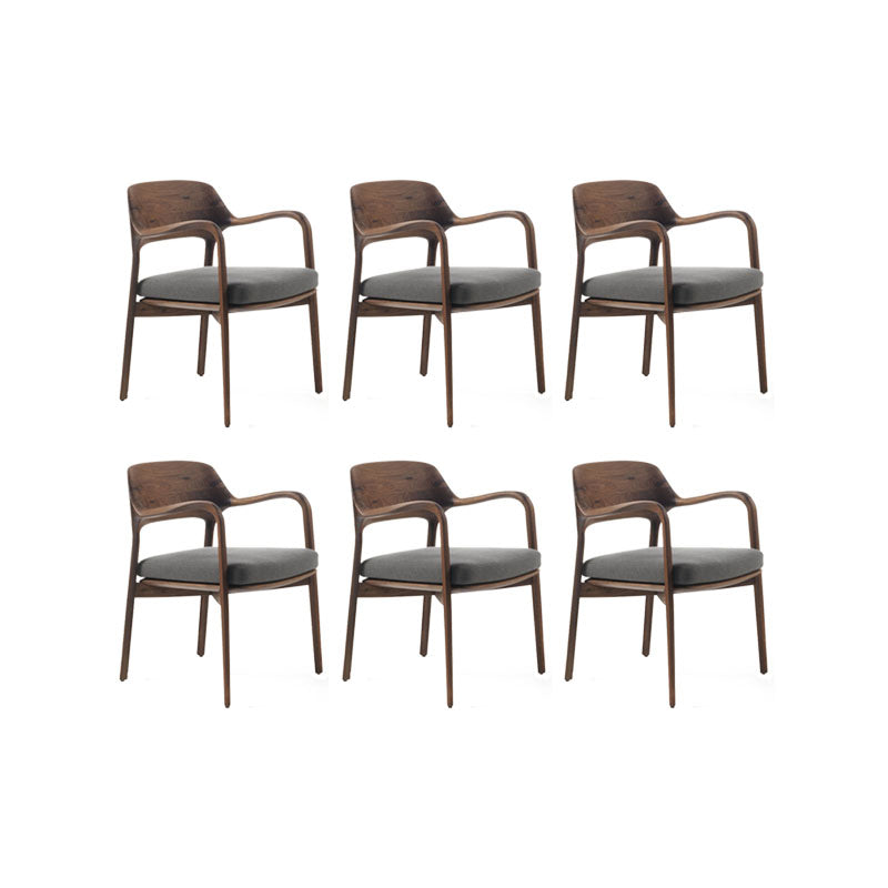 Industrial Kitchen Dining Chai Solid Wood Open Back Dining Chairs