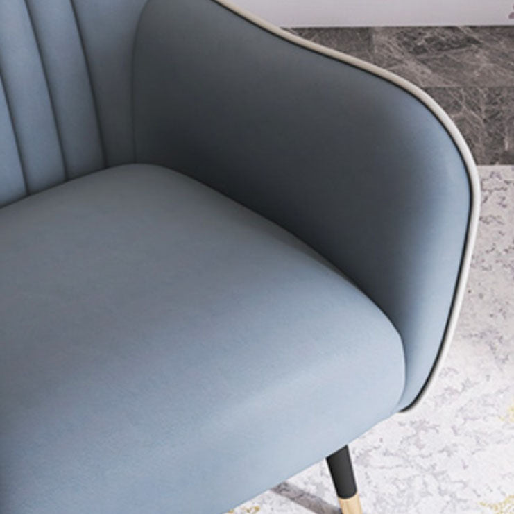 Indoor Faux Leather Dining Arm Chair Upholstered Parsons Chair with 4 Legs