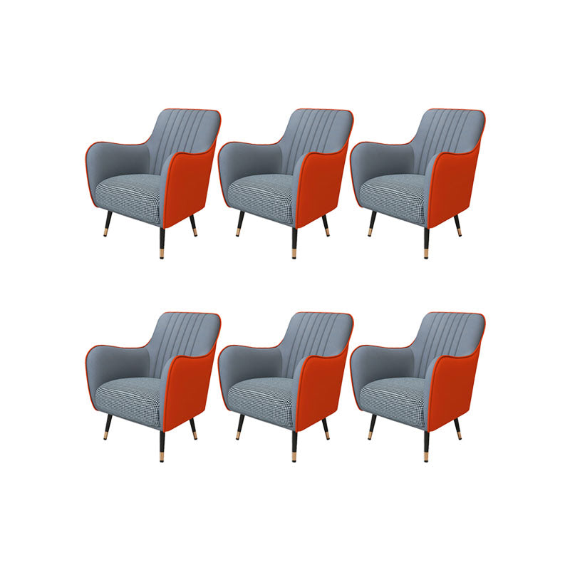 Indoor Faux Leather Dining Arm Chair Upholstered Parsons Chair with 4 Legs