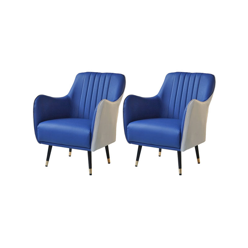 Indoor Faux Leather Dining Arm Chair Upholstered Parsons Chair with 4 Legs