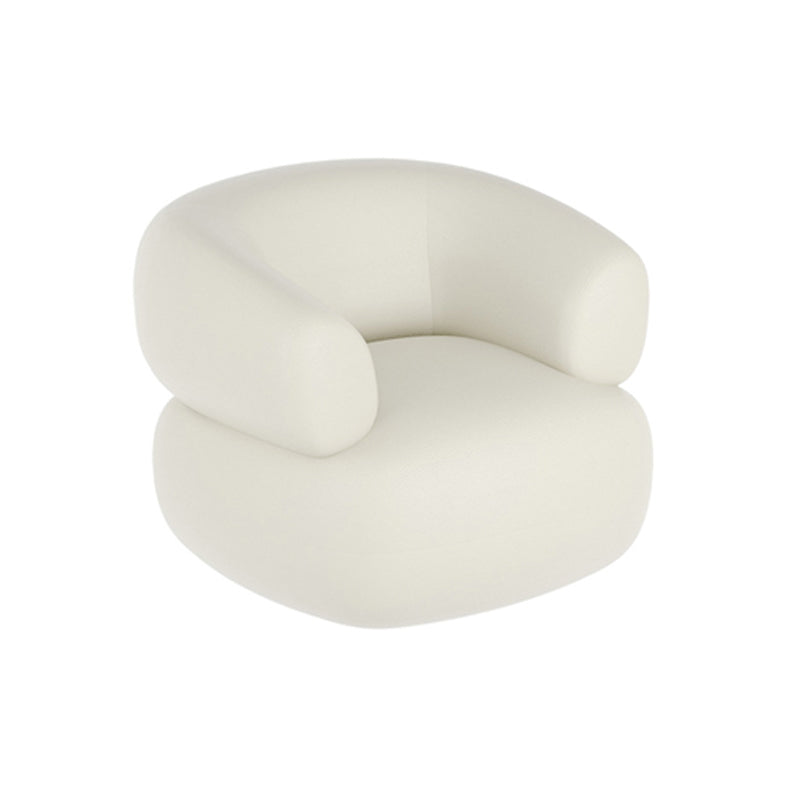 White Wooden Sectional Stain-Resistant Sectional Sofa for Living Room