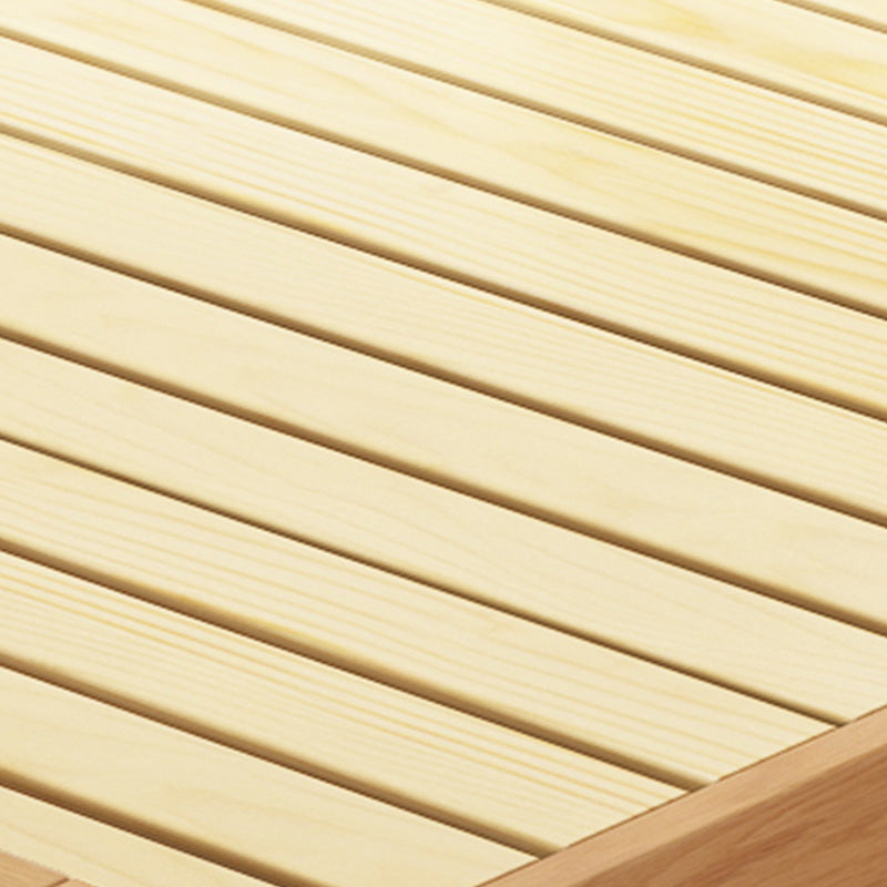 Rectangular Standard Bed Solid Color Panel Bed with Headboard