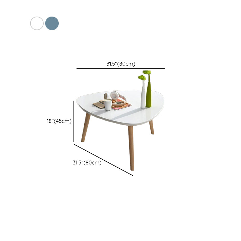 Contemporary Coffee Table Wooden 4 Legs Coffee Cocktail Table