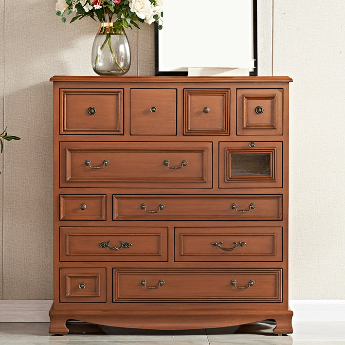 Coastal Storage Chest Dresser Wooden Dresser with Multi Drawers