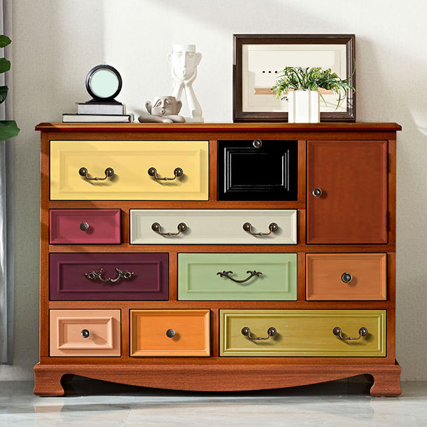 Coastal Storage Chest Dresser Wooden Dresser with Multi Drawers