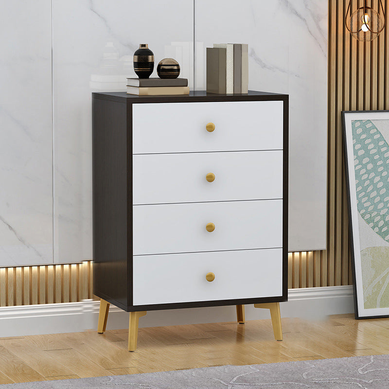 Classic Glam Storage Chest Manufactured Wood Dresser with Multi Drawers