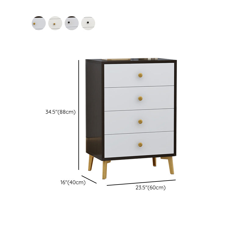 Classic Glam Storage Chest Manufactured Wood Dresser with Multi Drawers