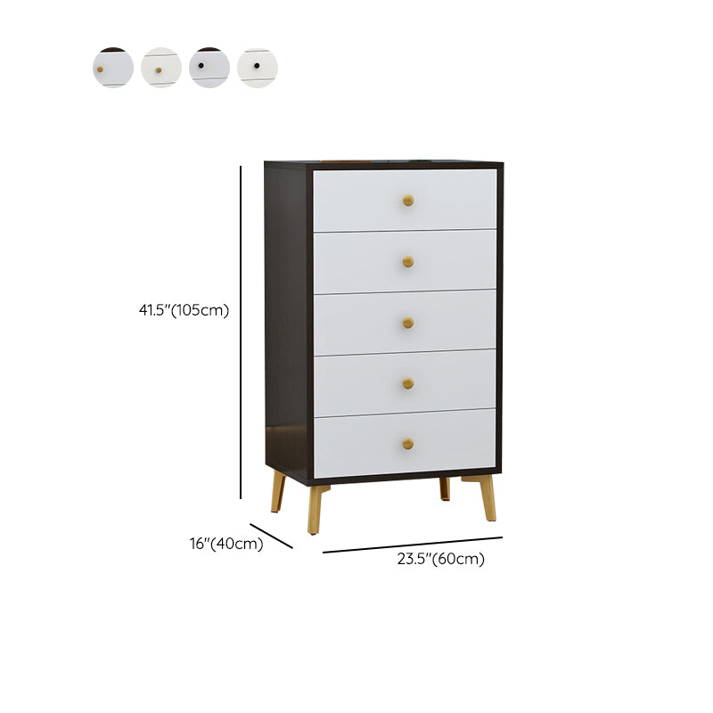 Classic Glam Storage Chest Manufactured Wood Dresser with Multi Drawers