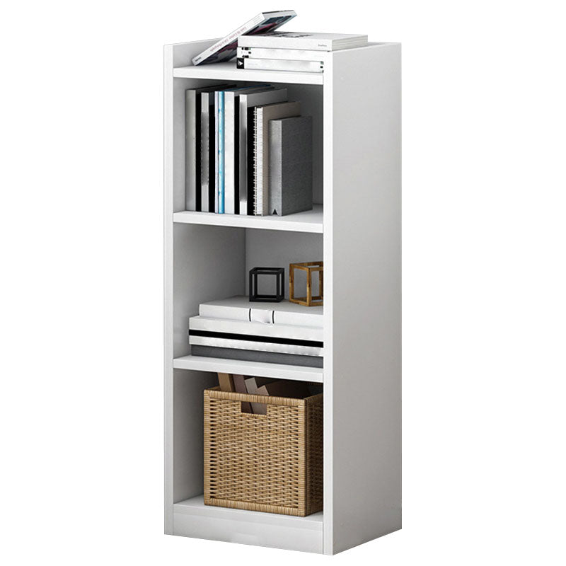 Contemporary Closed Back Bookcase Engineered Wood Bookshelf for Home Office