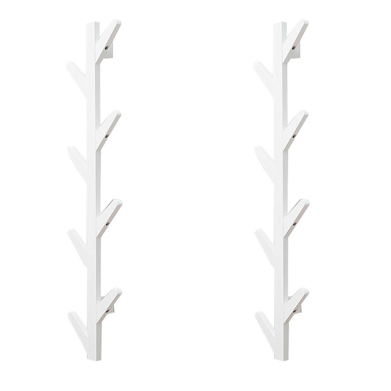 Contemporary Simple Hall Tree Wooden Wall Mounted Hall Tree with Hook