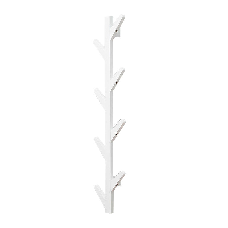 Contemporary Simple Hall Tree Wooden Wall Mounted Hall Tree with Hook
