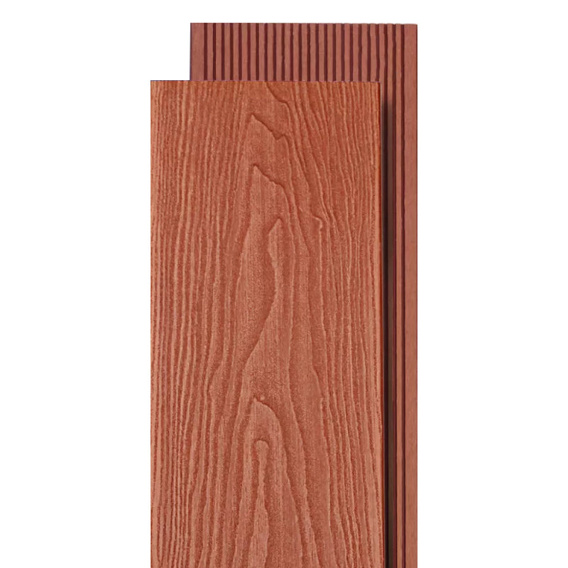 WPC Outdoor Flooring Modern Style Waterproof Rectangle Texture Effect Nail Flooring
