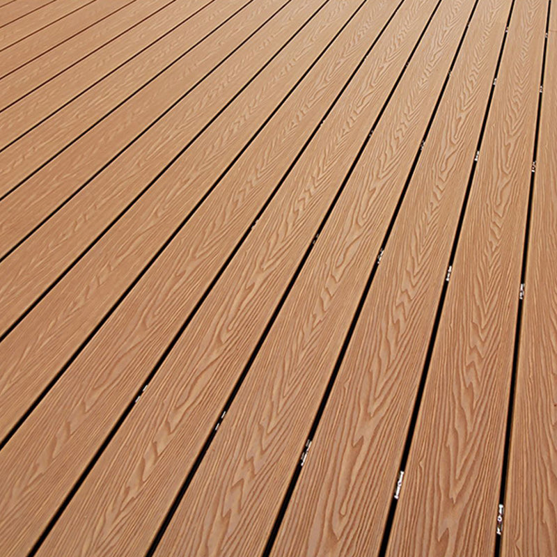 Non-fading Outdoor WPC Flooring Rectangle Modern Style Waterproof Nail Flooring