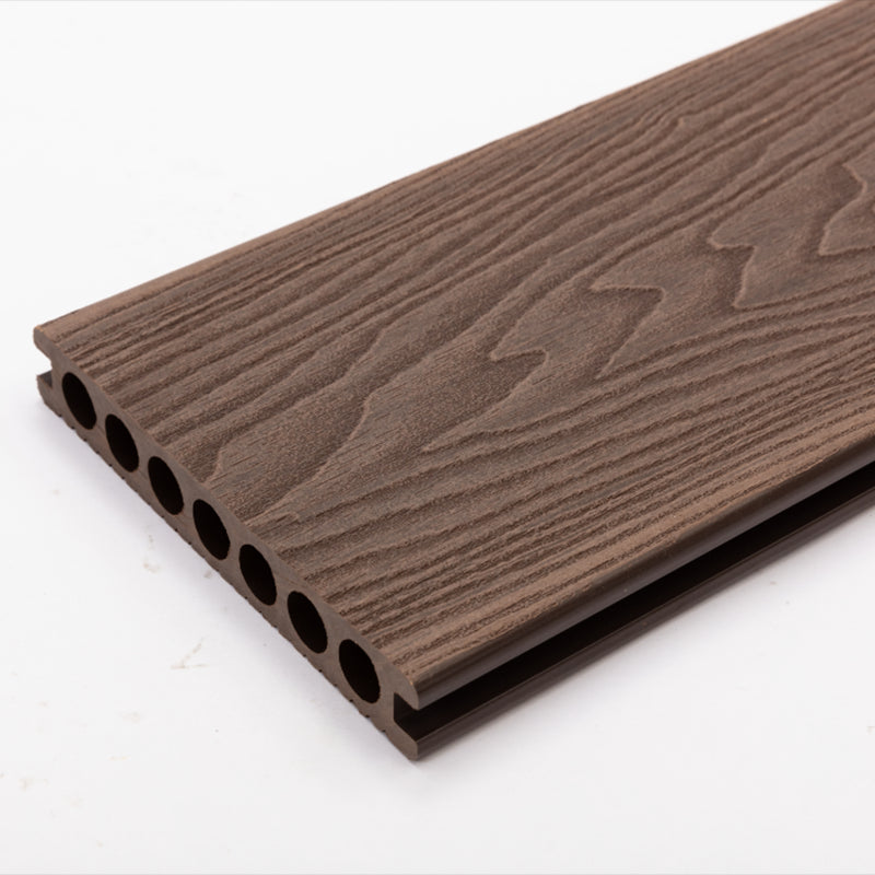 Wire Brushed Floor Tile Click Lock Engineered Wood for Patio Garden