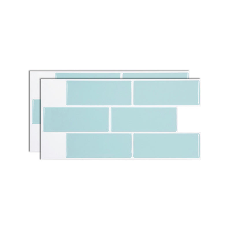 Plastic Peel & Stick Subway Tile Modern Simple Subway Tile Wallpaper